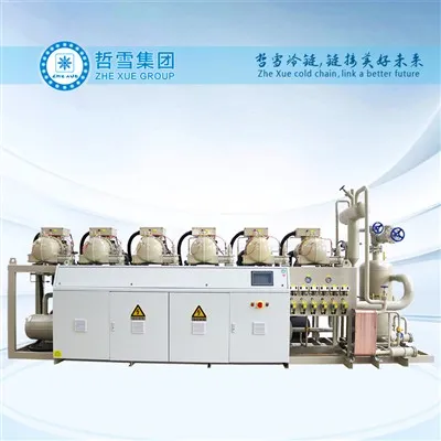 เครื่องควบแน่นพร้อมสกรูคอมเพรสเซอร์ HANBELL สำหรับห้องเย็นแช่แข็งลึก